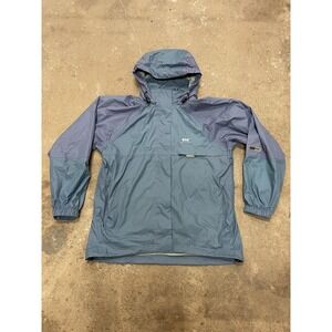 Helly Hansen Jacket Mens Large Blue Gray Helly Tech 3 Hooded Waterproof Shell